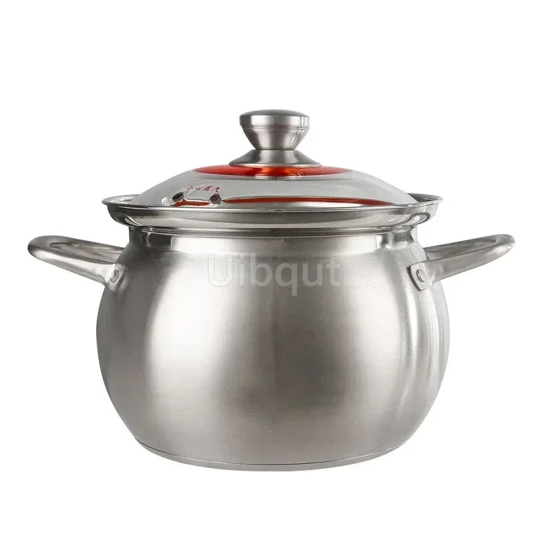 304 stainless steel Thickened soup pot New design General use of gas in induction cooker for porridge and soup big cooking pot